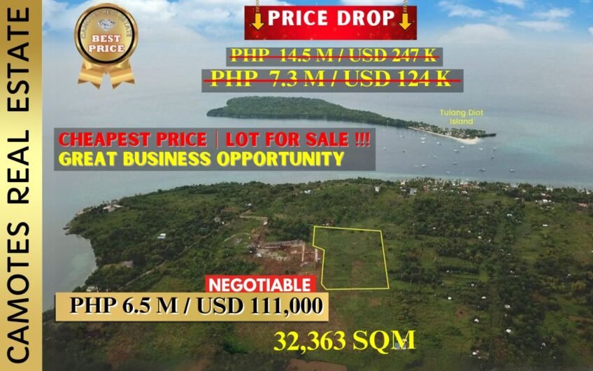 Cheapest Price│Lot for Sale in Camotes!!! Great Business Opportunity