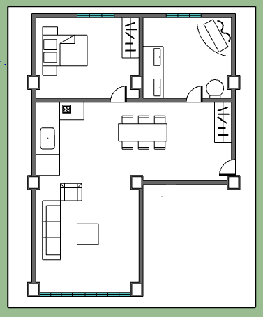 SECOND FLOOR: Apartment 3