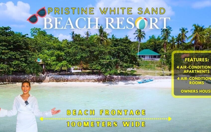 Pristine White Sand Beach Resort for sale