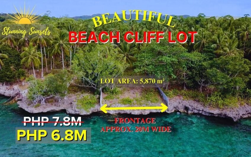 Beautiful Beach Cliff Lot for Sale