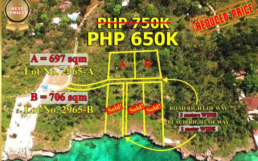 Affordable Subdivided Lot with Beach Access