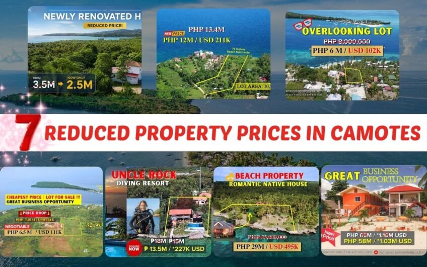 7 REDUCED PROPERTY PRICES IN CAMOTES