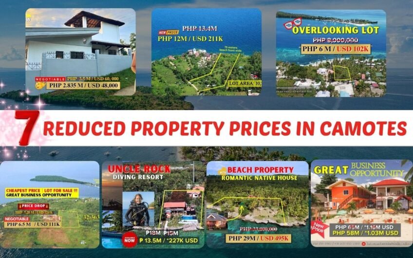 7 REDUCED PROPERTY PRICES IN CAMOTES