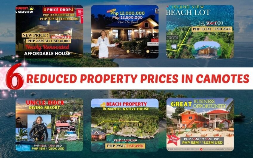 6 REDUCED PROPERTY PRICES IN CAMOTES