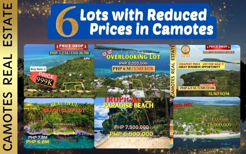 6 Lots with Reduced Prices in Camotes Island