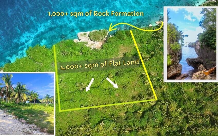 Exotic Beach Lot with Stunning Rock Formations