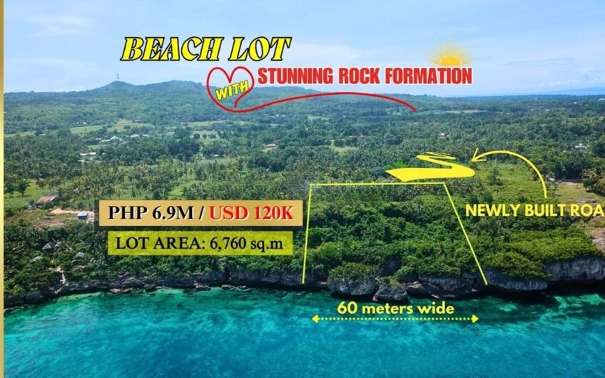 Exotic Beach Lot with Stunning Rock Formations