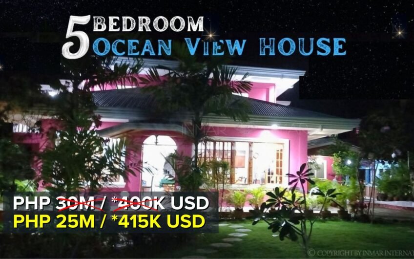 5 Bedroom Ocean View House