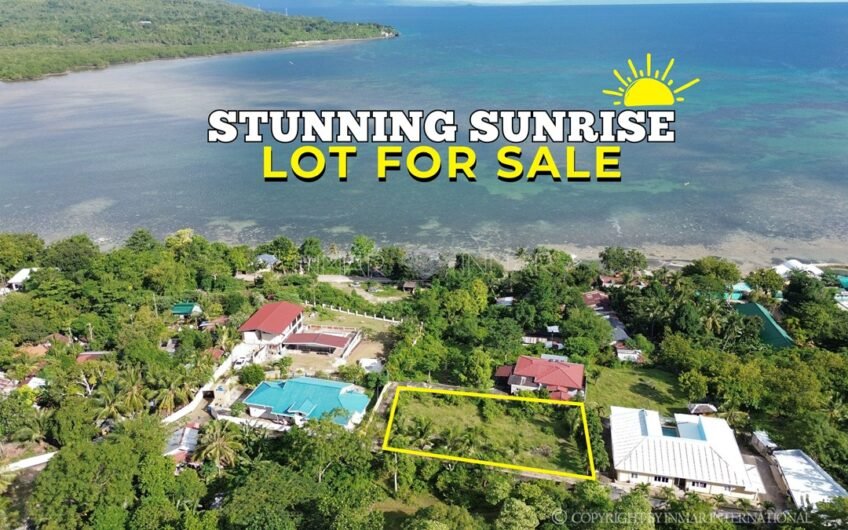 STUNNING SUNRISE LOT FOR SALE