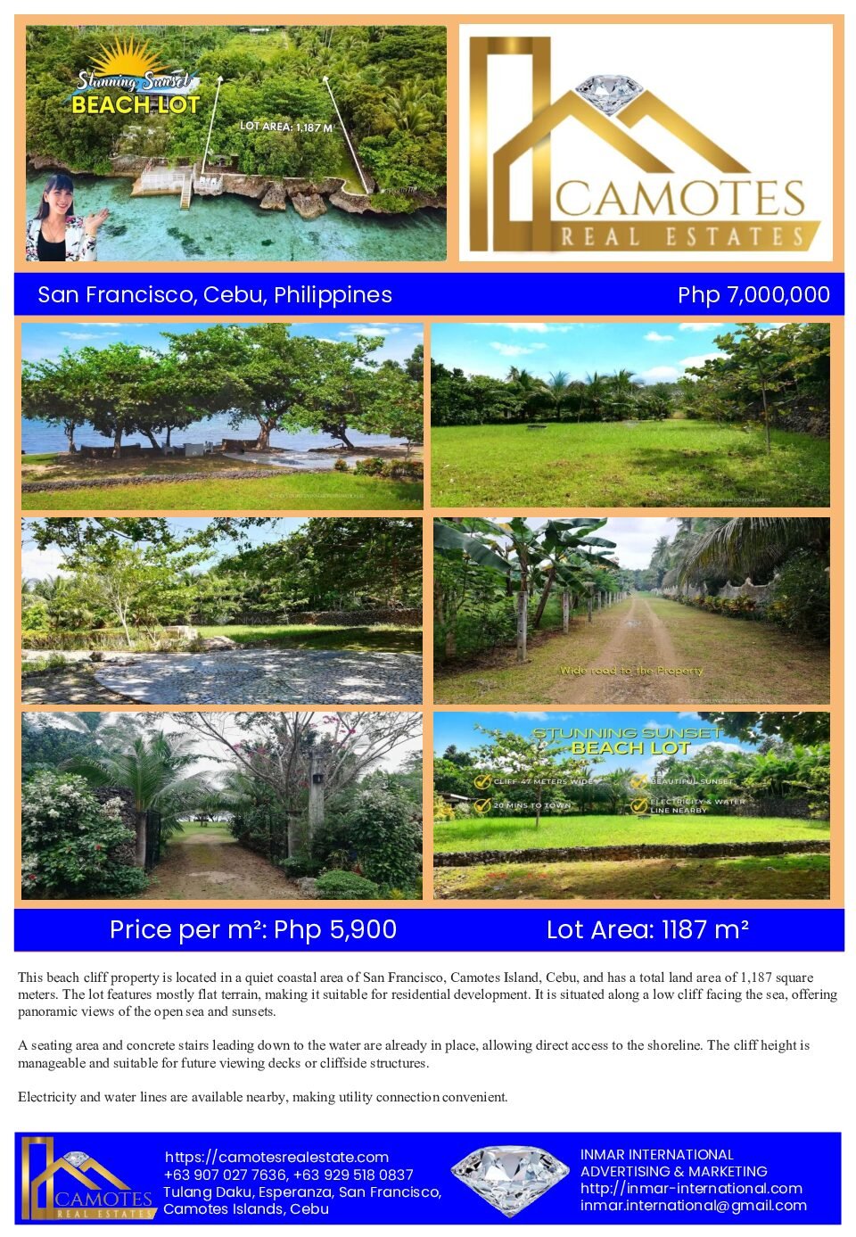 Sunset Beach Cliff Lot for Sale