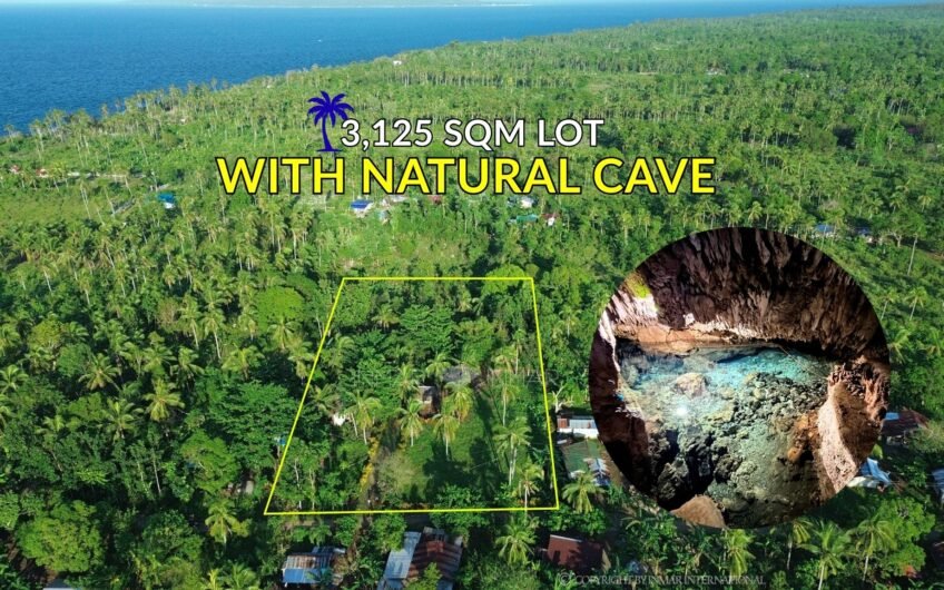 3,125 Sqm Lot With Natural Cave