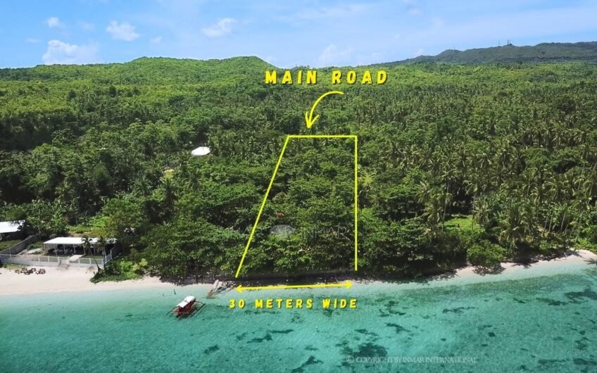 5,230 sqm Titled White Sand Beachfront Lot