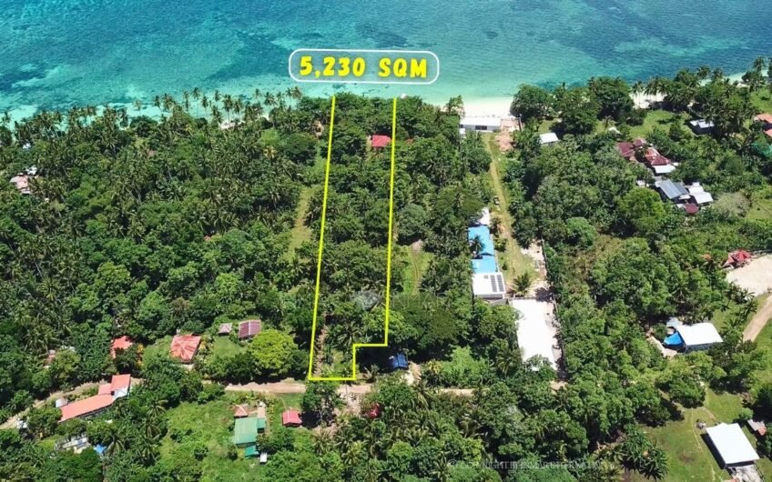 5,230 sqm Titled White Sand Beachfront Lot